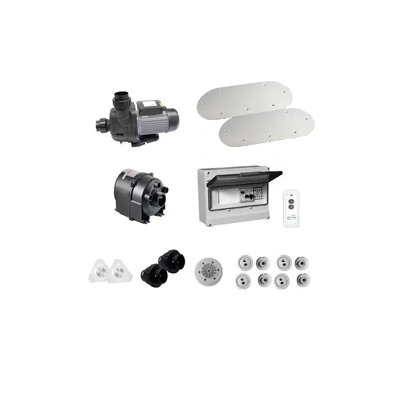 Complément kit balnéo Bulléo Duo blanc Jet Vag VIPOOL béton/liner