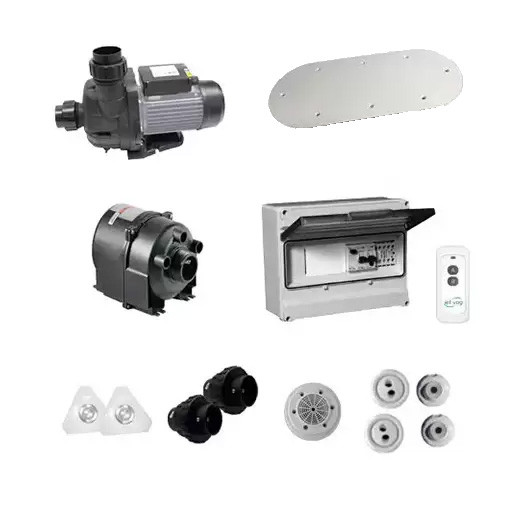 Complément kit balnéo Bulléo Solo blanc Jet Vag VIPOOL béton/liner
