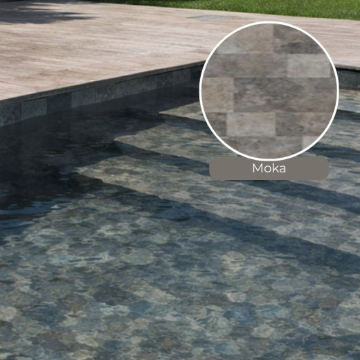 Liner piscine APF 3D Rock 100/100ème texturé verni 1 face