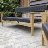 Salon de jardin bois et noir Manille Wilsa Garden