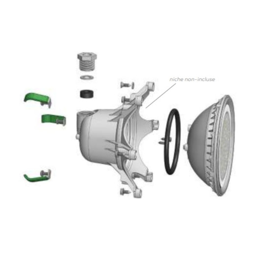 Projecteur Weltico rénovation Elégance 48 LEDs blanc froid