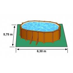 Piscine Hors Sol DREAM POOL Ovale MAURITIUS 610 x 375 h 132
