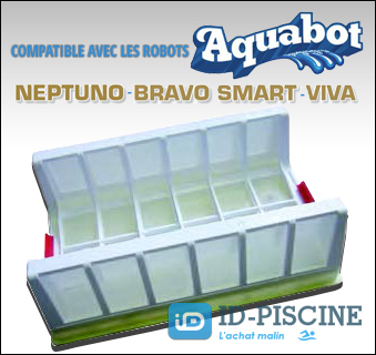Cassette filtrante Aquabot pour robots piscine Neptuno, Bravo Smart et Viva - Accessoires robots piscine chez ID-Piscine