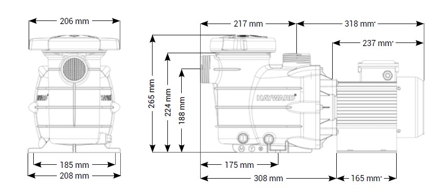 dimensions-pompe-powerline