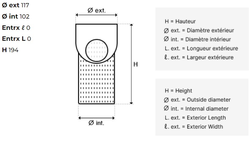 dimensions-panier-prefiltre-pentair