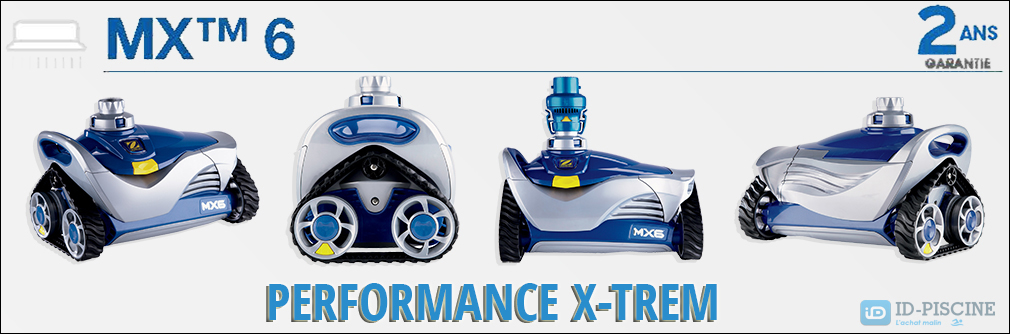 Robot nettoyeur de piscine Zodiac MX6 - Performance Extreme Robot nettoyeur de piscine Zodiac MX6 - Performance Extreme