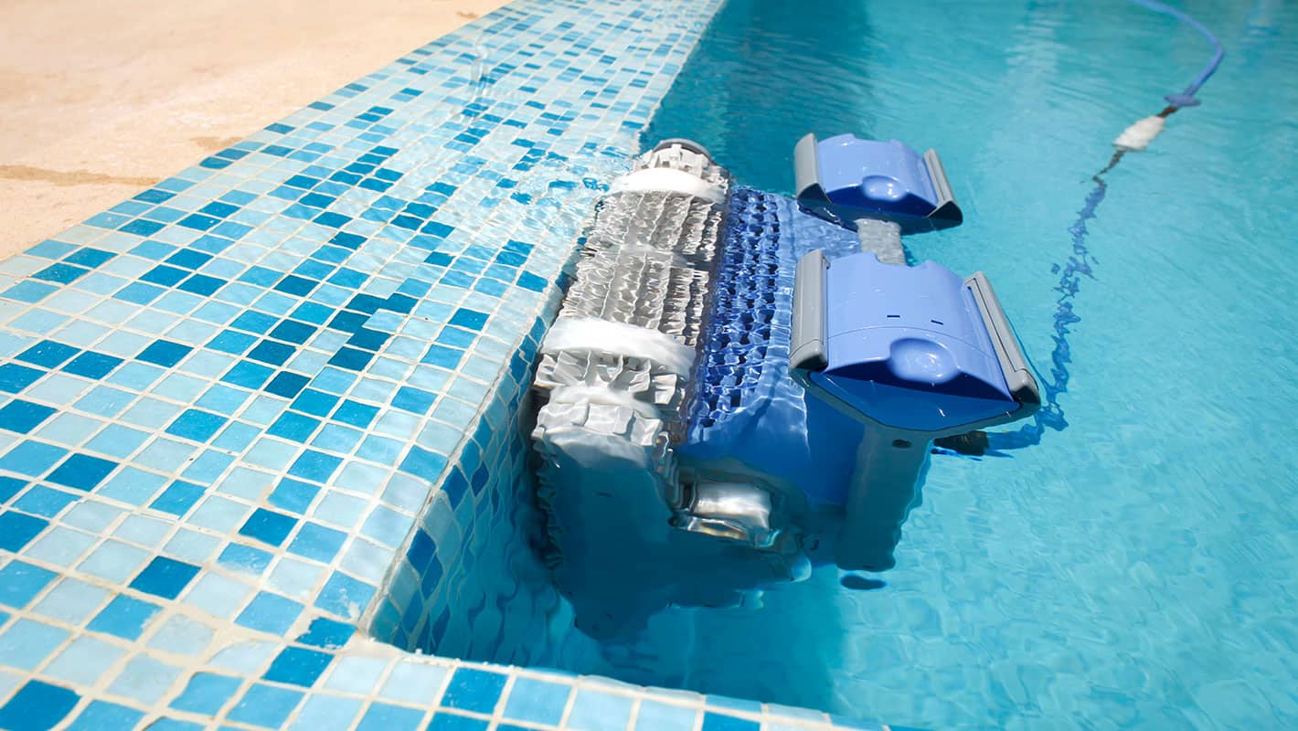 robot dolphin parois ligne d'eau