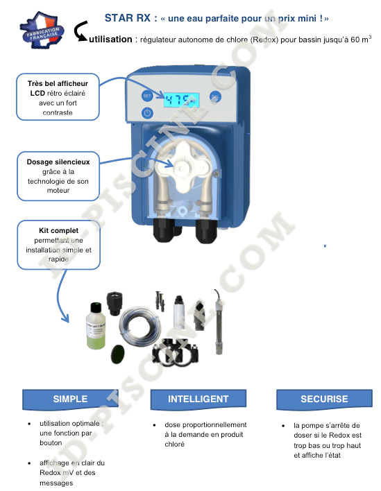 pompe doseuse star redox