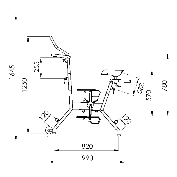 Les plans géométriques du Waterflex WR 4S
