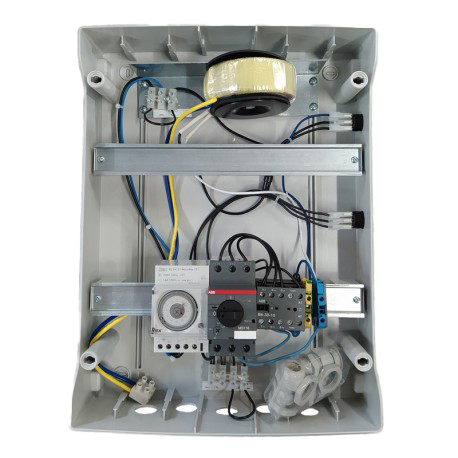 Intérieur coffret électrique