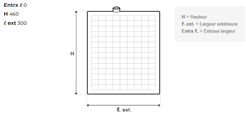 Dimensions cadre filtrant FNS 3