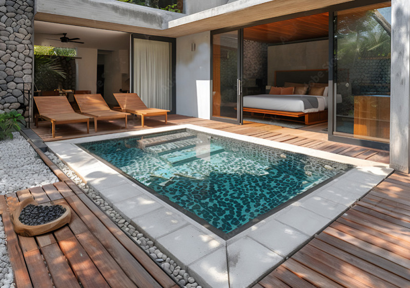 Mini piscine enterrée